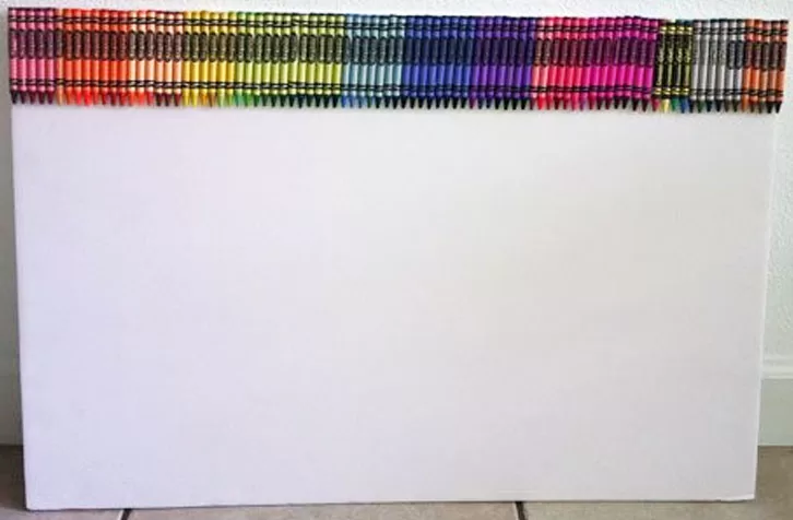Metled Crayon Art Project