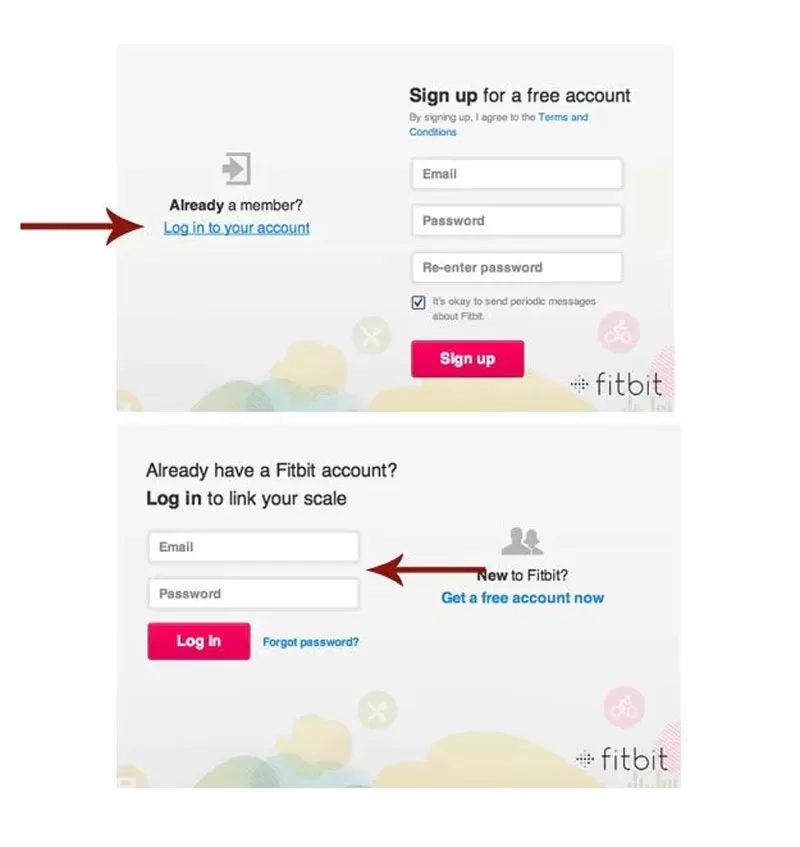 Fitbit Account Sign-up