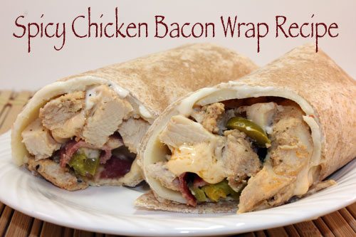 Spicy Chicken Bacon Wrap Recipe