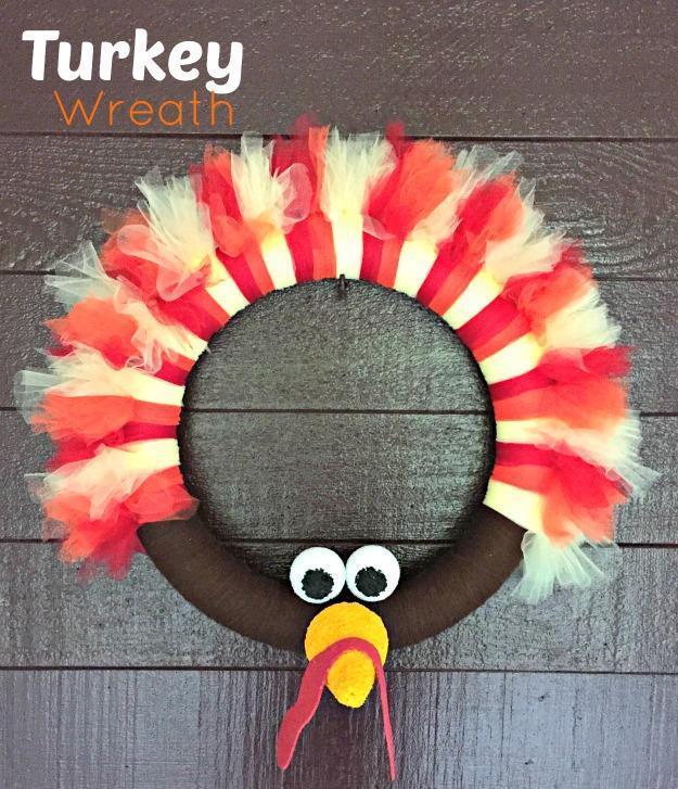 Turkey Thanksgiving Wreath