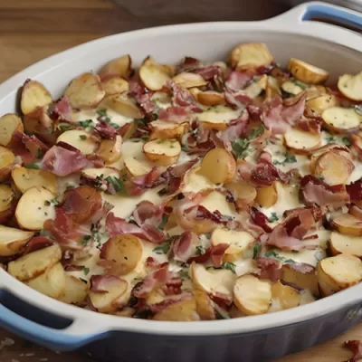 Cheesy Bacon Onion Roasted Potatoes Recipe: A Family Favorite