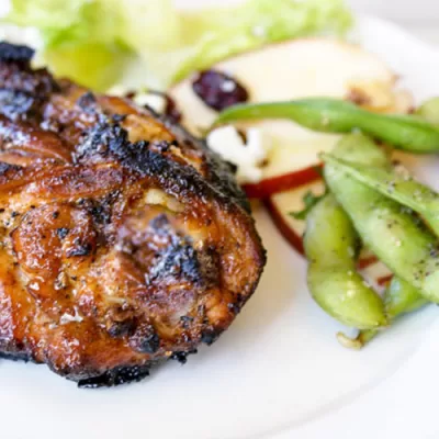 Dry Rub Grilled Chicken with Salted Edamame Recipe