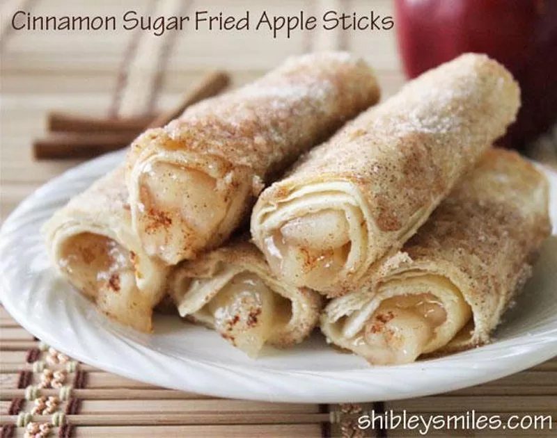 Cinnamon Fried Apple Sticks