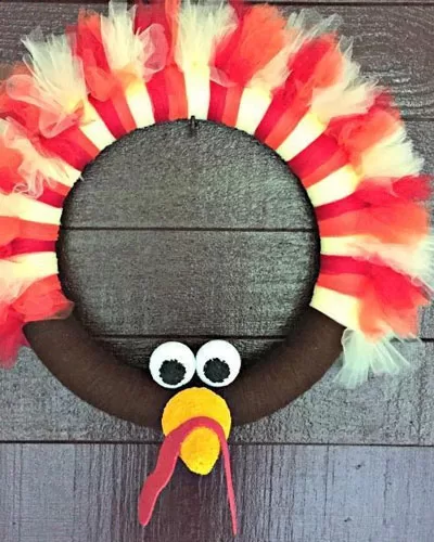 turkey thanksgiving wreath