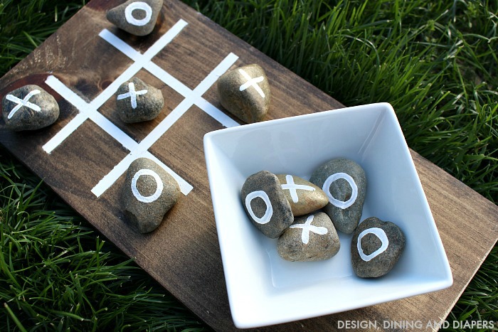 DIY Tic Tac Toe by Design Dining and Diapers