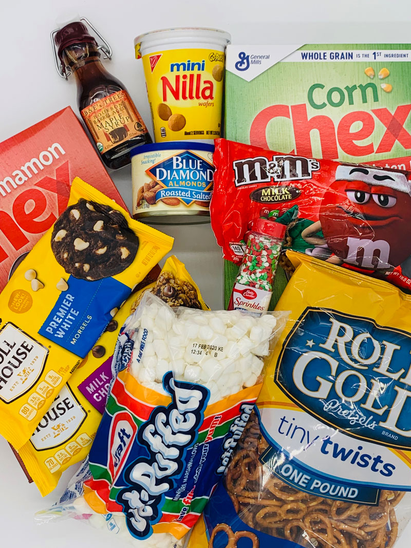 ingredients for Chex Mix recipe