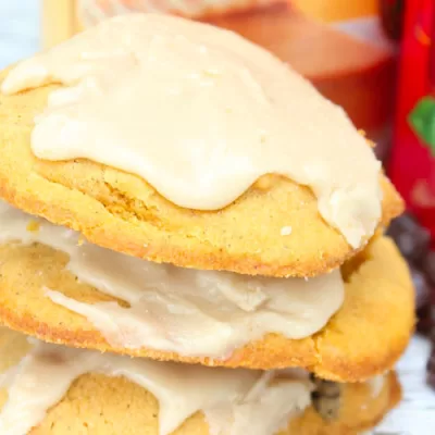 Glazed Pumpkin Raisin Cookies Recipe With Pumpkin Pie Icing